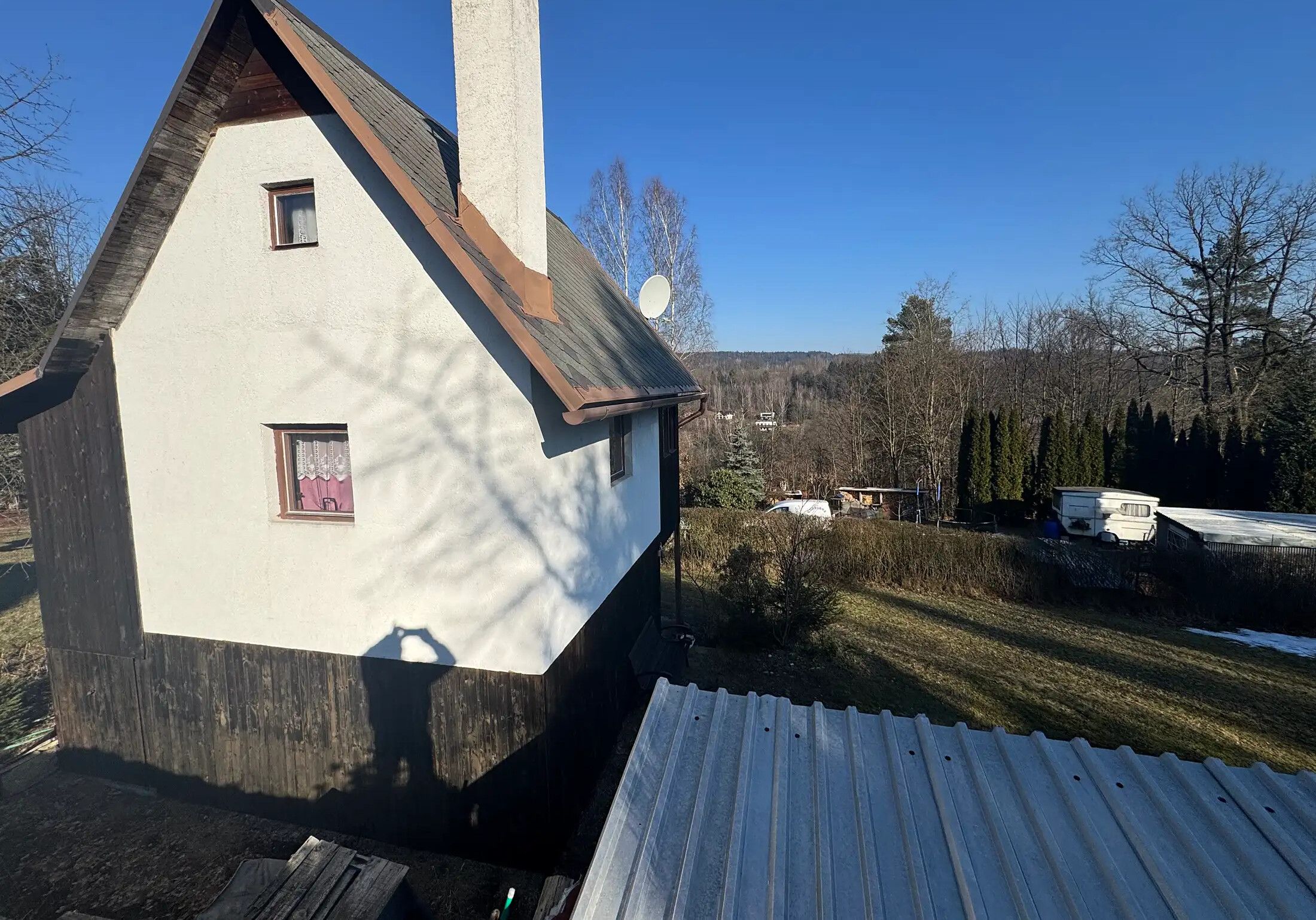Chata se zahradou a výhledem ve Vratislavicích nad Nisou
